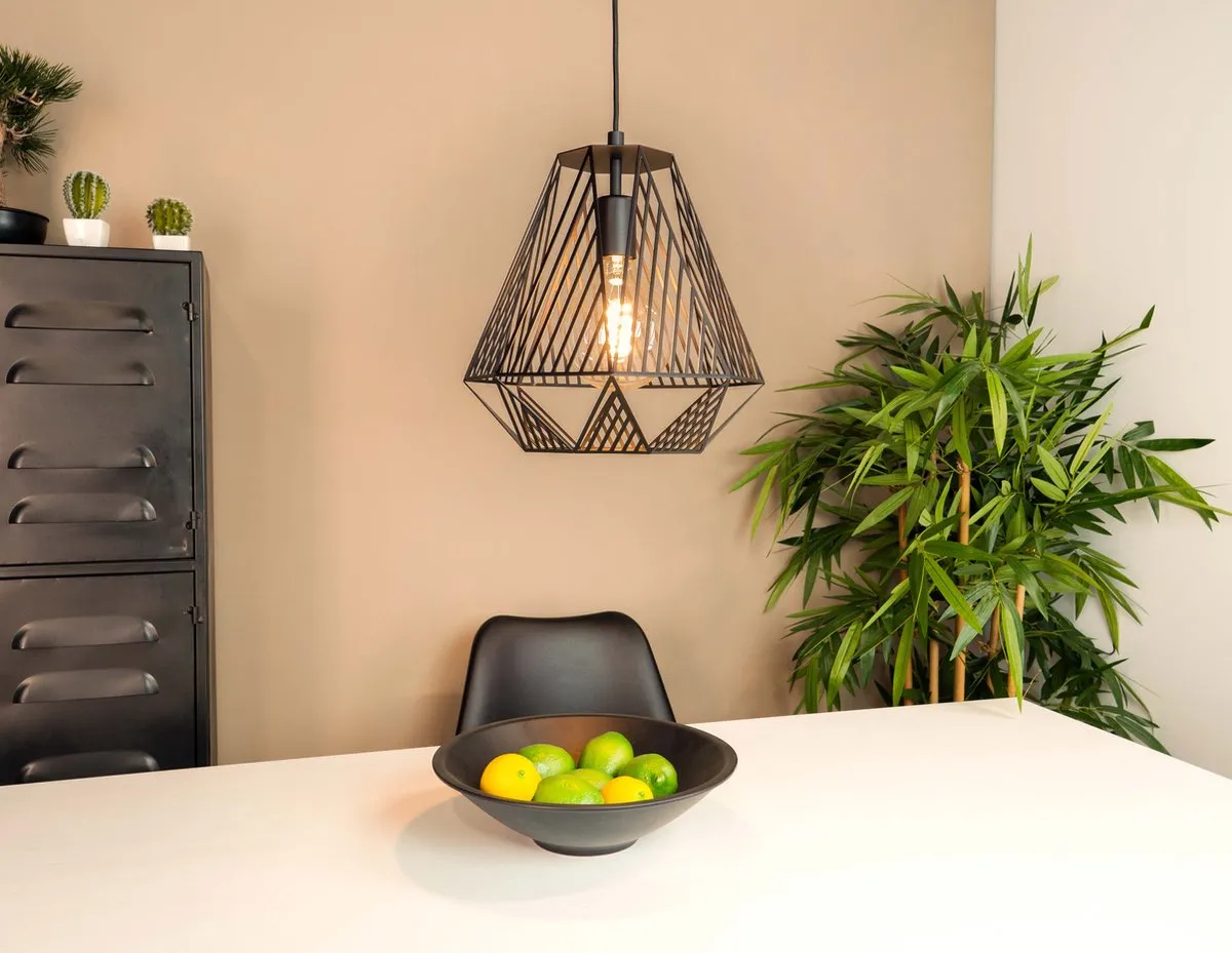 Eglo Stype Hanglamp E27 - 3 Lichthoorns - Zwart