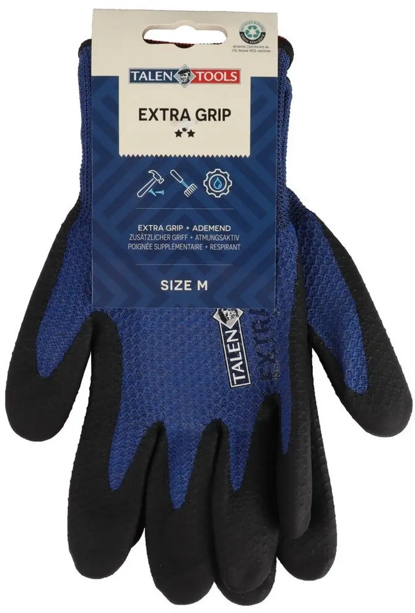 Talen Tools Werkhandschoenen Extra Grip M - Blauw