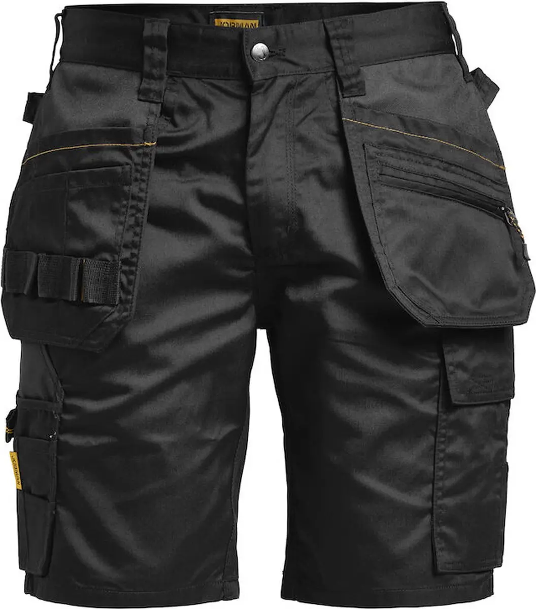 Jobman Practical 2722 Korte Werkbroek - 48 - Zwart
