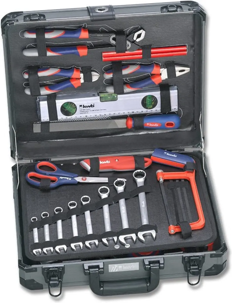 KWB Gereedschapskoffer 99-delig 370760 - Aluminium