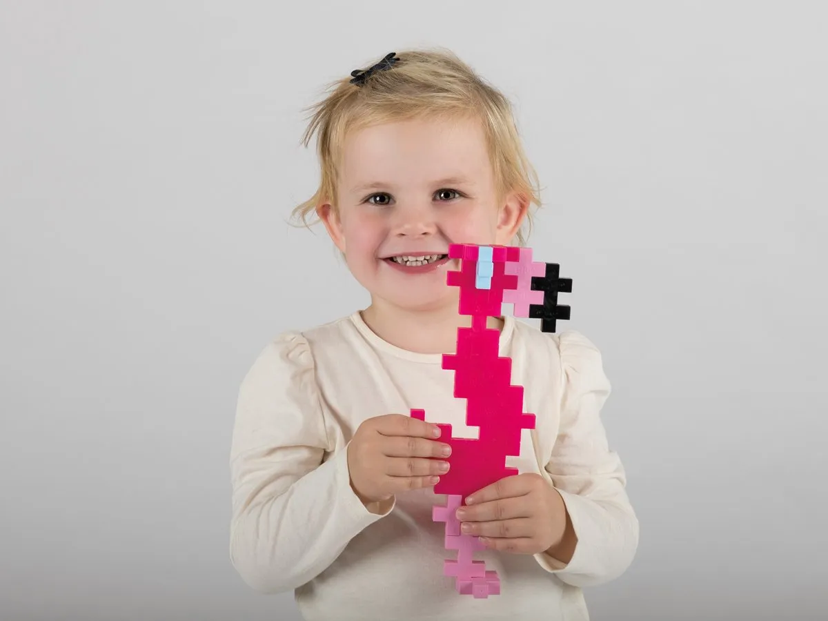 Plus-Plus BIG Tube Flamingo 15-delig Bouwset