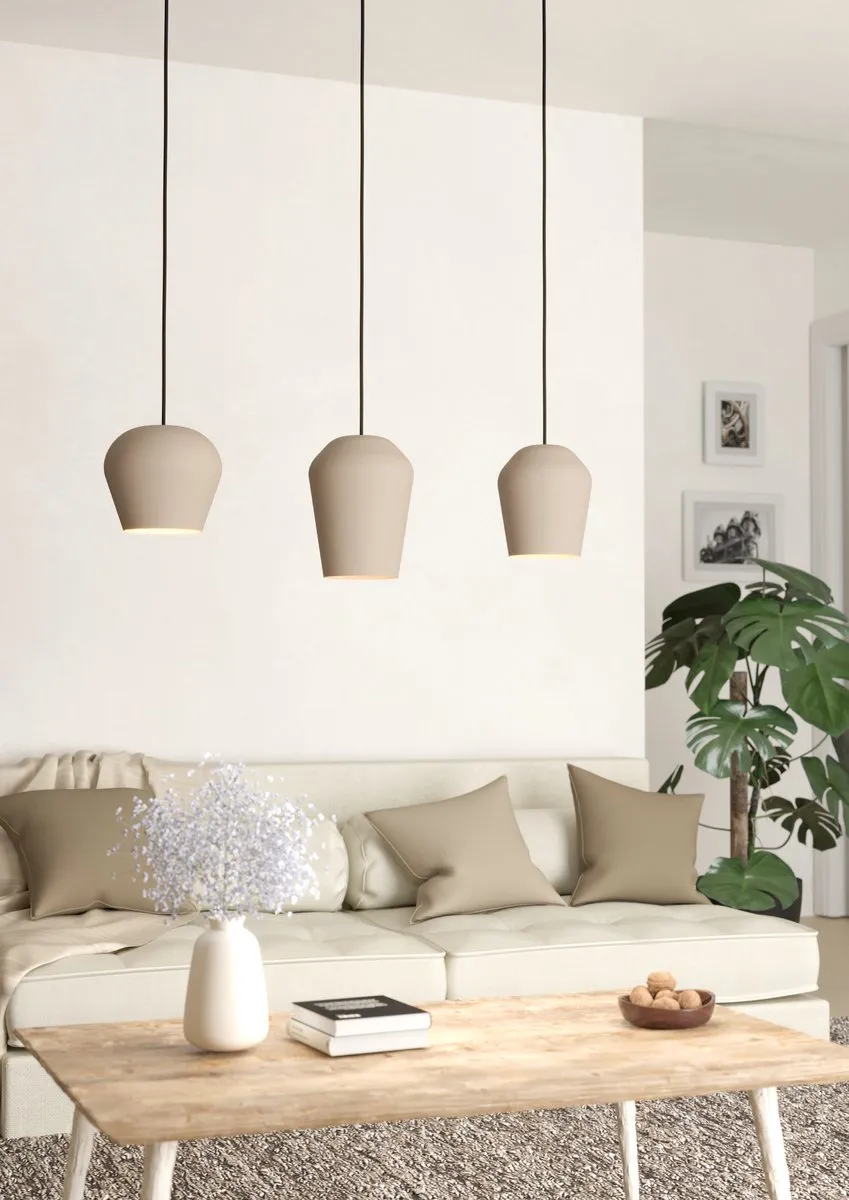 Eglo Cambaito Hanglamp E27 - 89,5 cm - Zandkleur - afbeelding 6 van 6