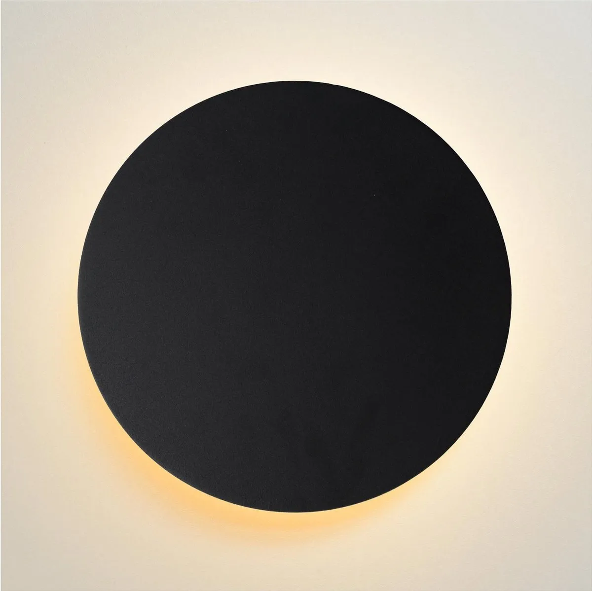 Lucide EKLYPS LED Wandlamp Ø25cm 9W 3000K - Zwart