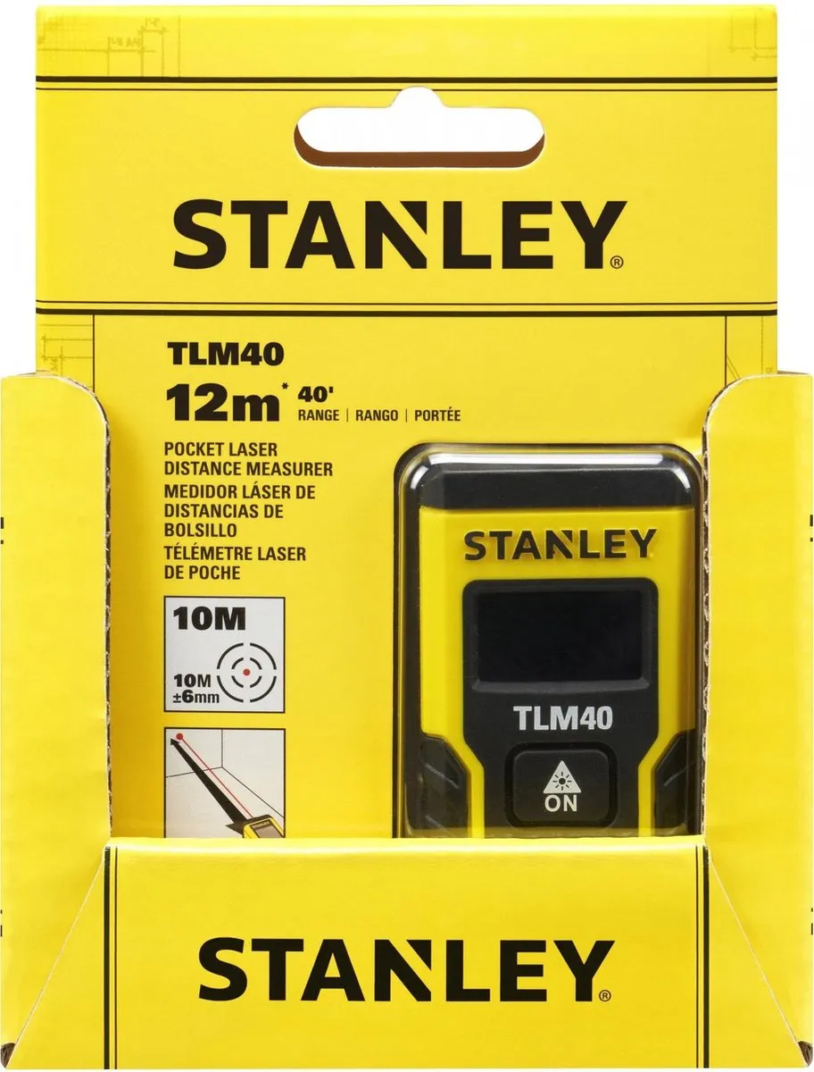 Stanley TLM40 Laserafstandsmeter STHT77666-0 - 12m - afbeelding 6 van 6