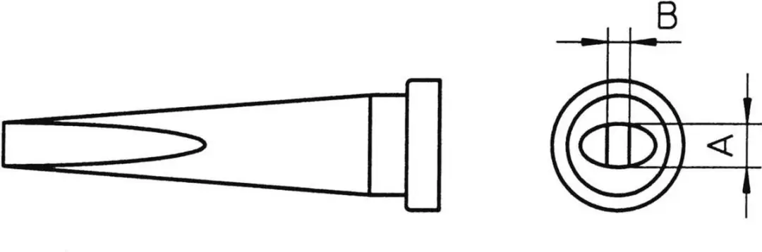 Weller LT-L T0054441499 Soldeerpunt Beitelvorm 2mm