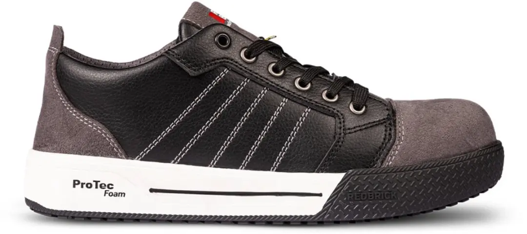 Redbrick Dunk Low S3s Werkschoenen 44 - Zwart Grijs