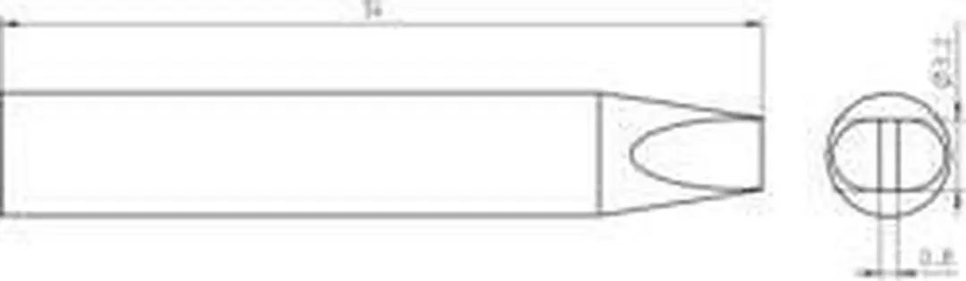 Weller RTU 032 S L MS Soldeerpunt Beitelvorm 34mm