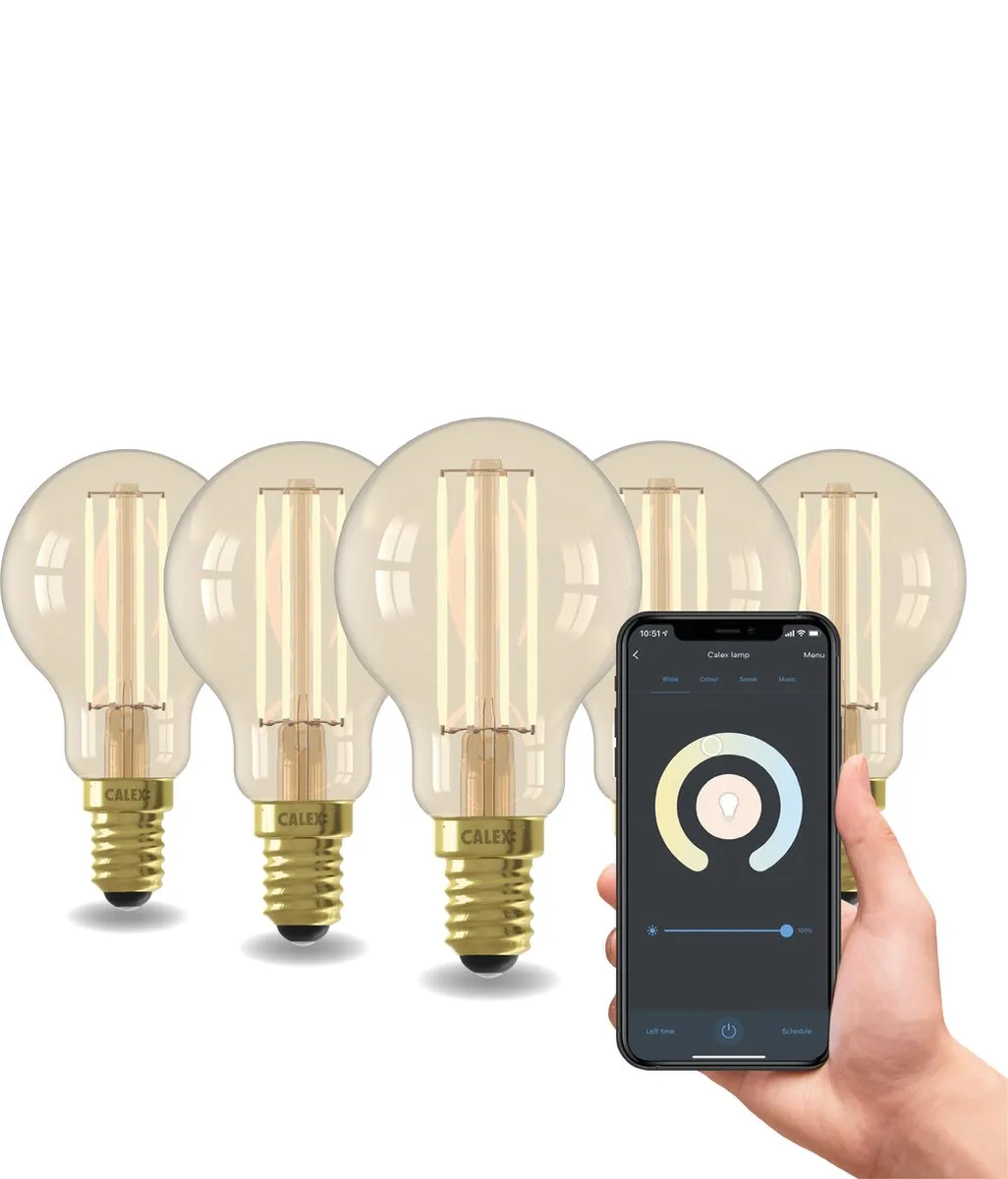 Calex Slimme LED Filament Lamp E14
