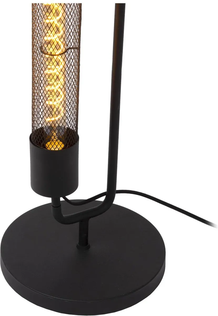 Lucide Calixx Vloerlamp 2xE27 - Zwart