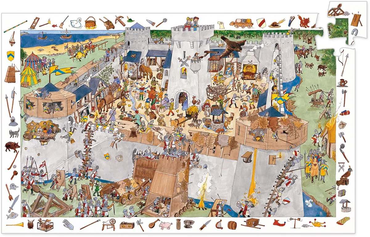 Djeco Bescherm het kasteel Puzzel