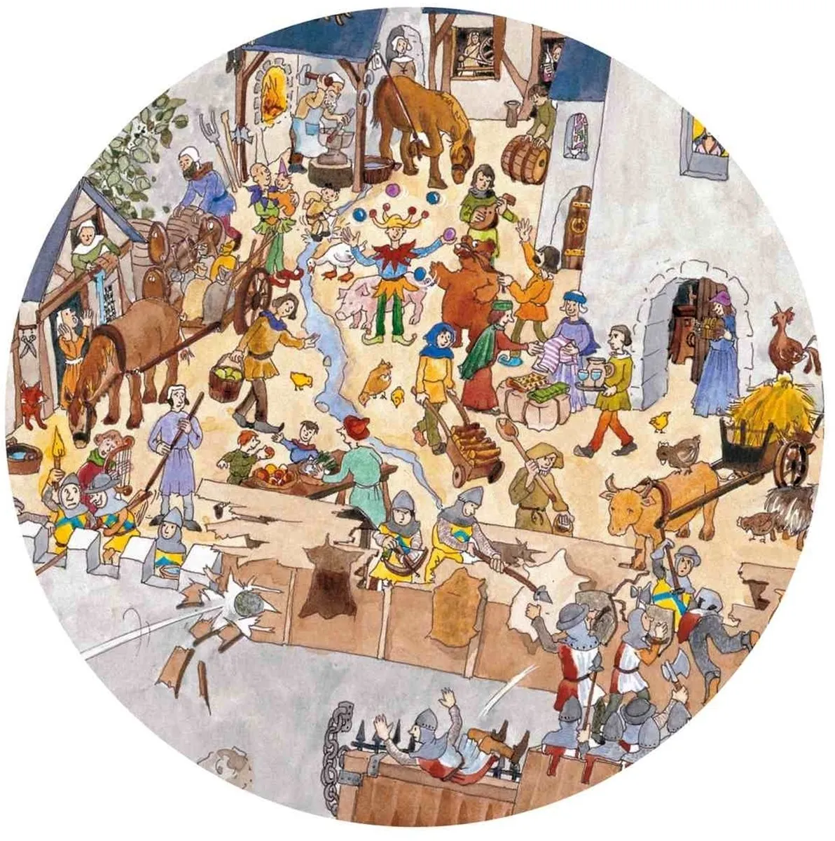 Djeco Bescherm het kasteel Puzzel - 100 Stuks - Multicolor