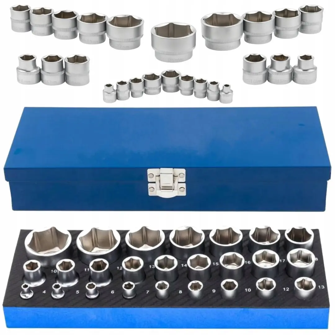 Scheppach 25-delige 6-kant Dopset CRV 4-32mm