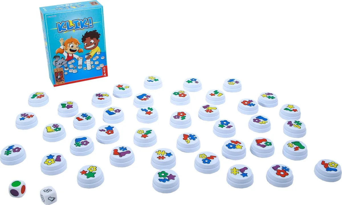 999 Games Klik! Reactiespel - 40 Schijven - 2-6 Spelers