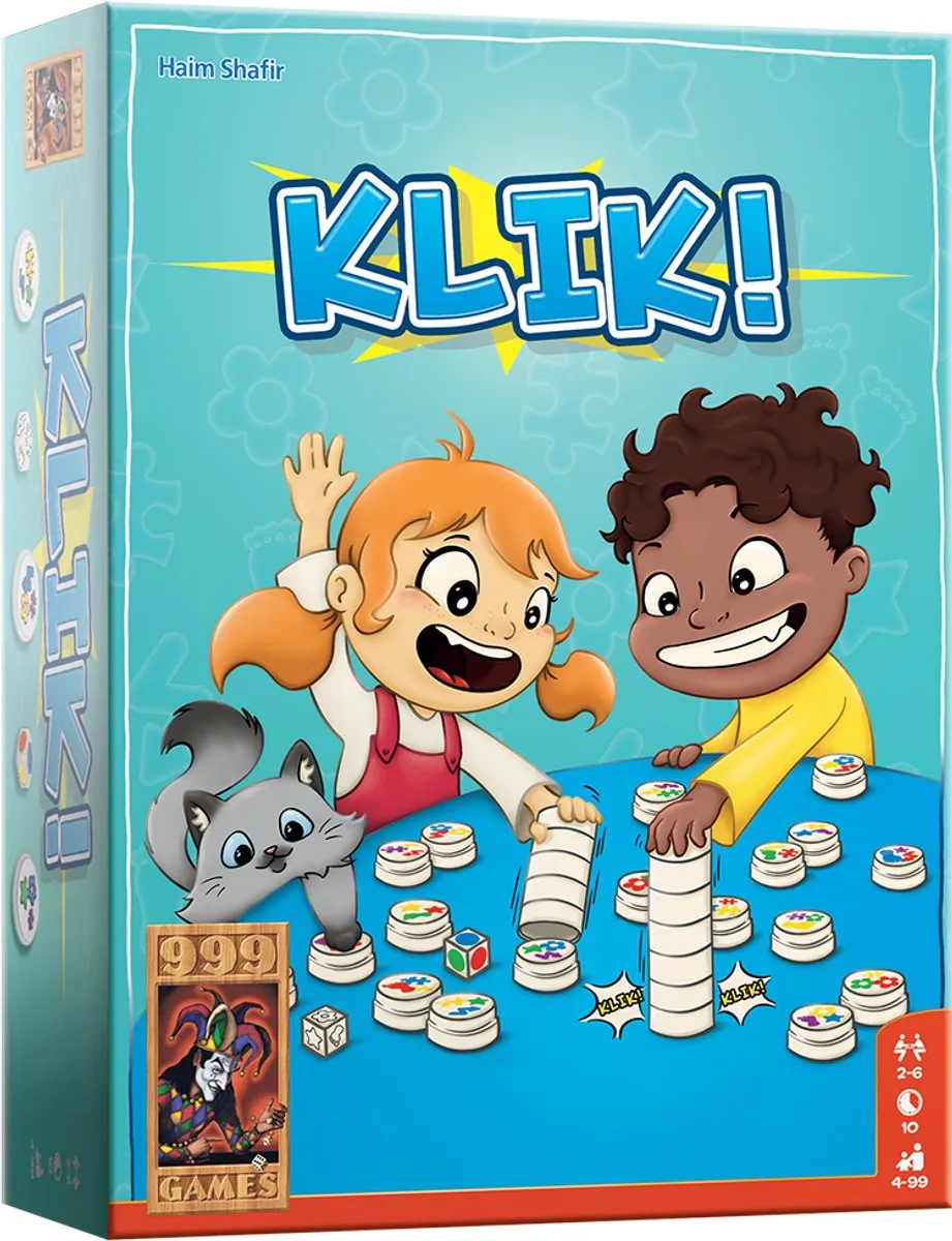 999 Games Klik! Reactiespel - 40 Schijven - 2-6 Spelers