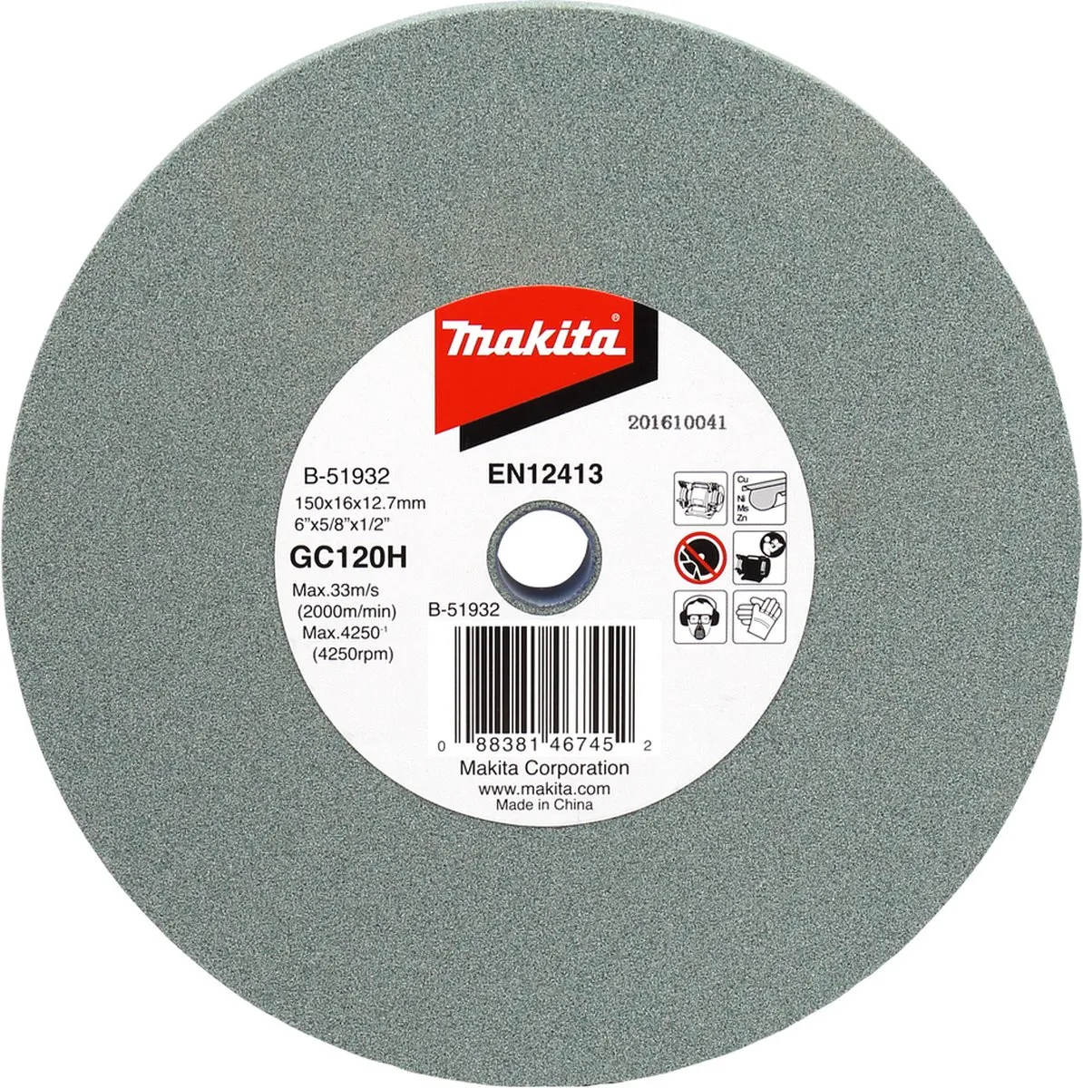 Makita GC120H Slijpsteen 150x16x12,7mm