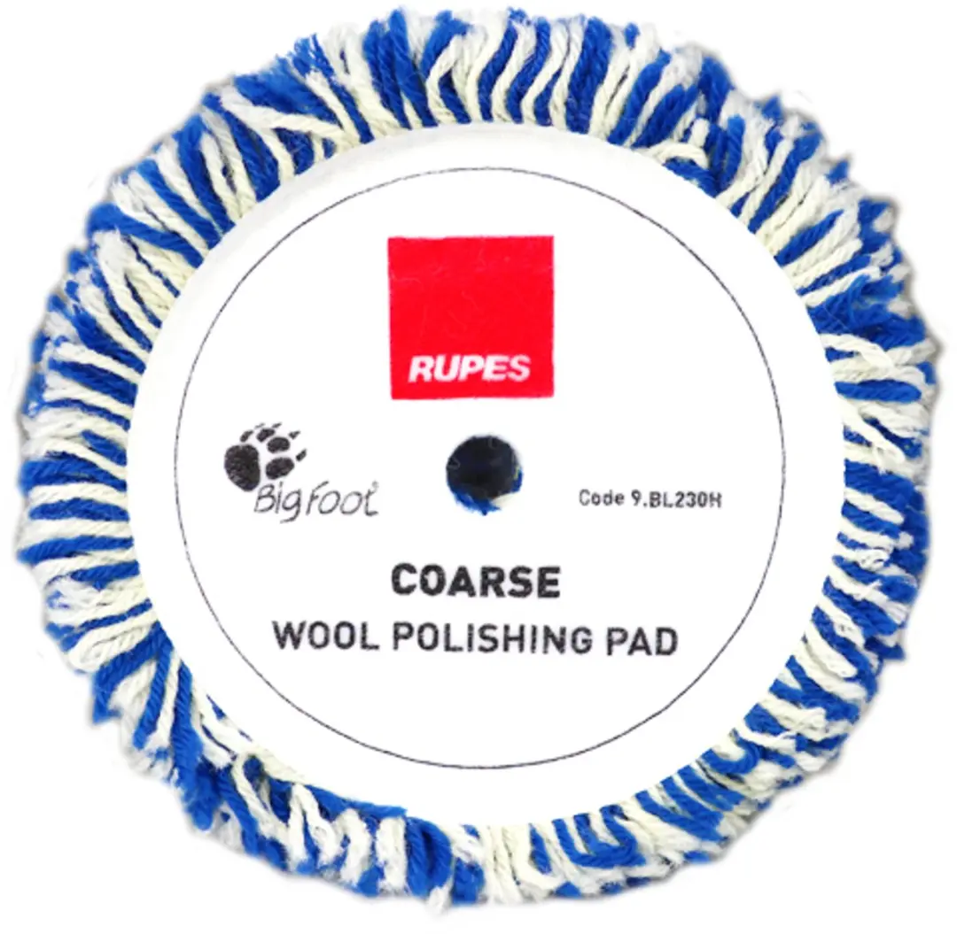 Rupes Twisted Wool Pad Wit/Blauw 165mm