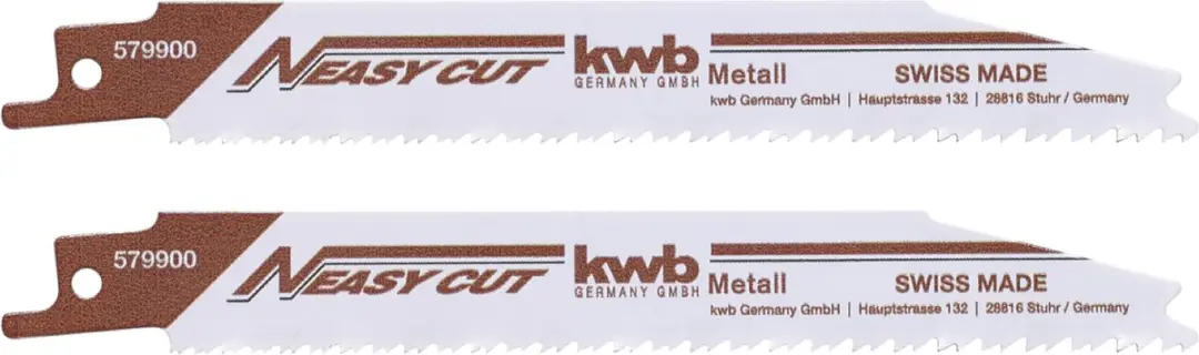 KWB Easy Cut Reciprozaagblad Bi-Metaal 153mm - 2 Stuks