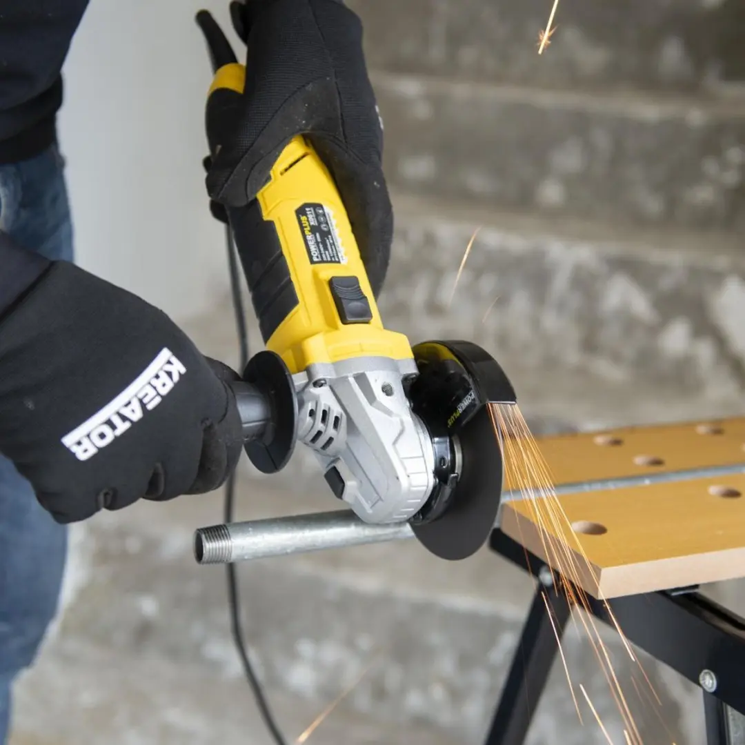 Powerplus POWXAGS1 Haakse Slijper 900W - 115mm + 5x Diamantzaagbladen - afbeelding 6 van 6