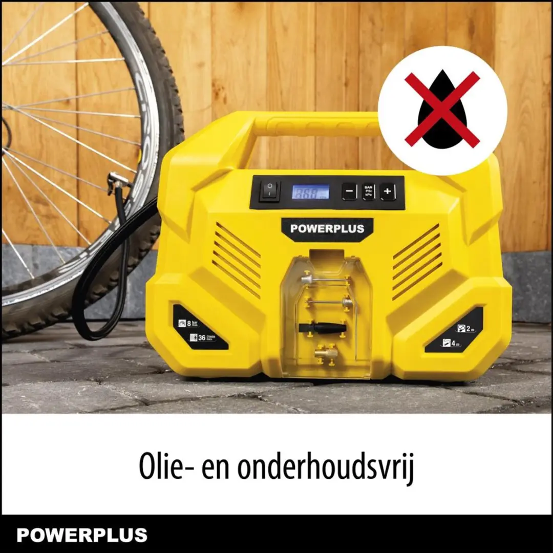 Powerplus POWX1707 Draagbare Luchtpomp 8 bar