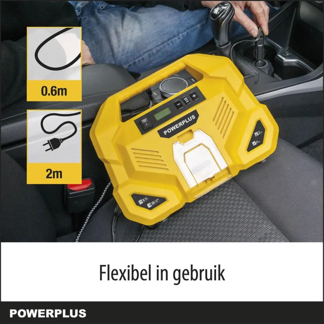 Powerplus POWX1707 Draagbare Luchtpomp 8 bar