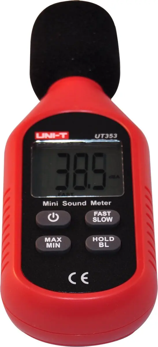 UNI-T UT353 Geluidsmeter 30-130dB - Rood - afbeelding 6 van 6