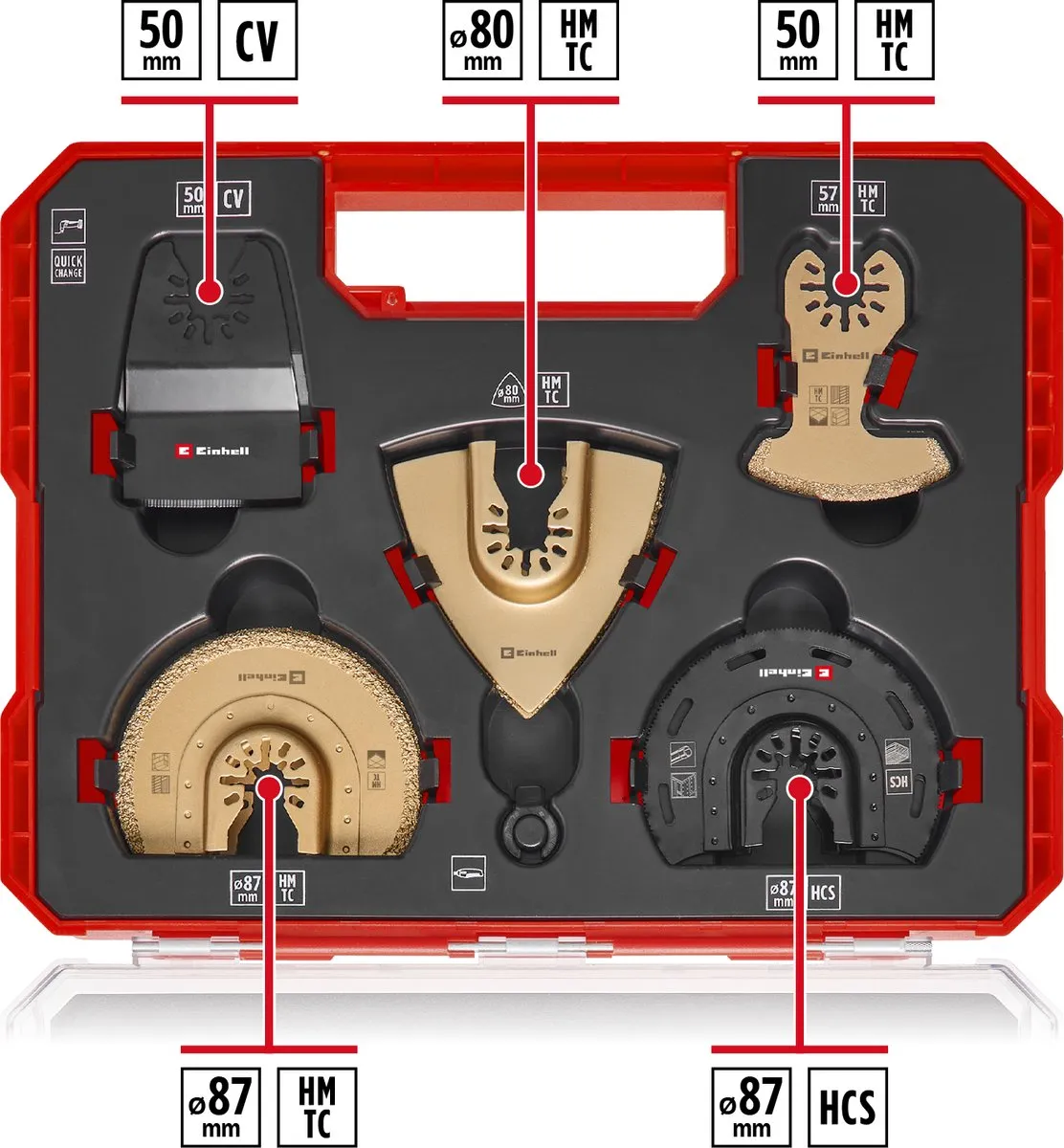 Einhell Multitoolset XLPlus-Case - 10-delig