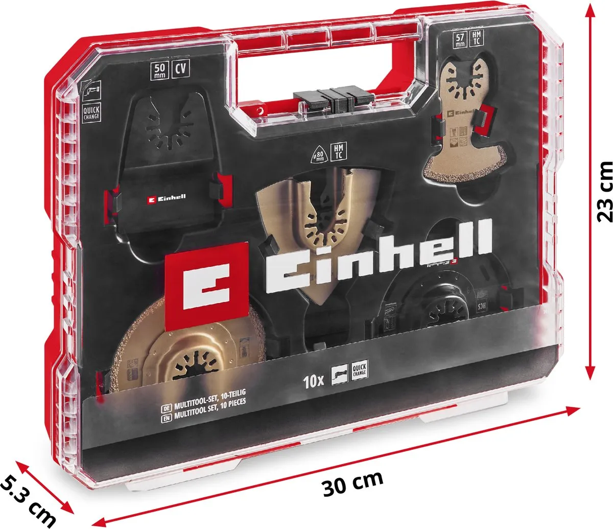 Einhell Multitoolset XLPlus-Case - 10-delig