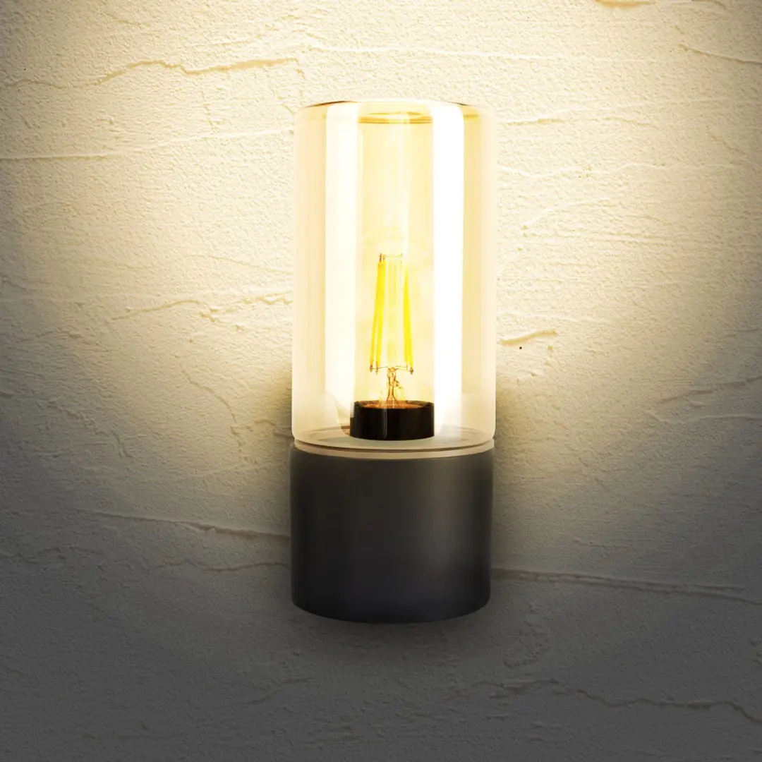 Integral Winchester Wandlamp Donkergrijs IP65 - E27 20W