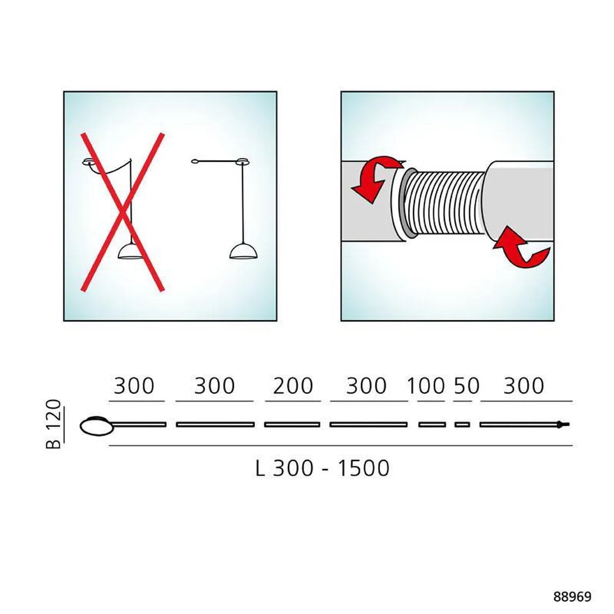 Eglo Hanglamp Kabelverlengstuk Nikkel-mat