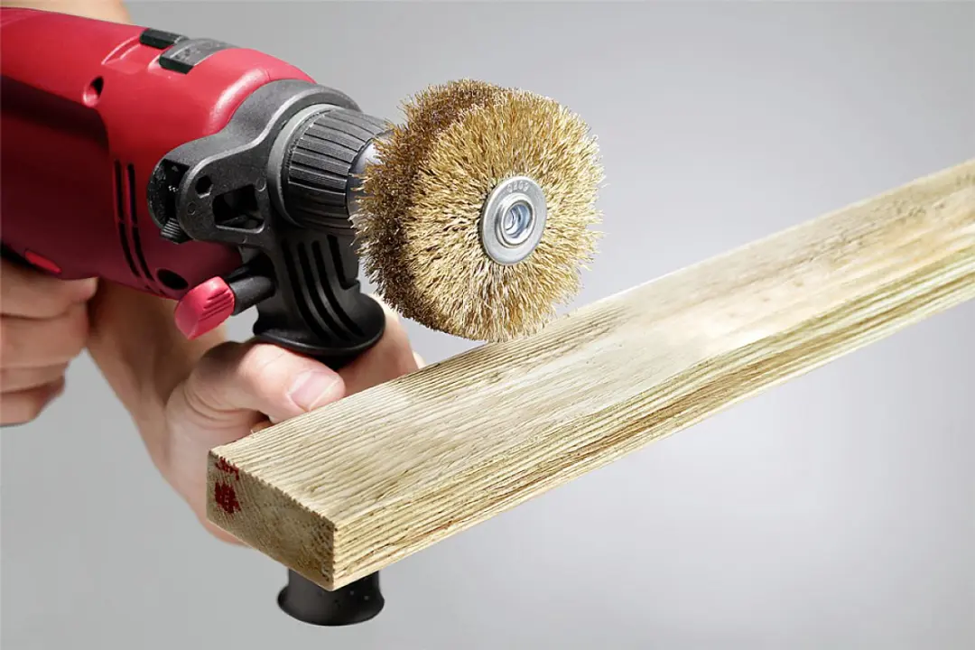 KWB Houtstructuurborstel Ø80mm - Fijn - Messing
