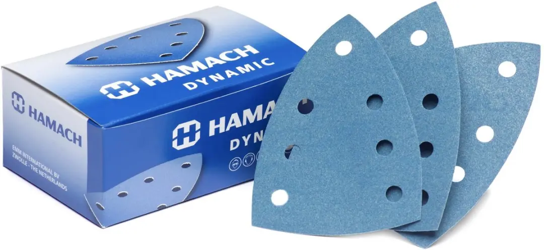 Hamach Delta Schuurbladen 105x48mm - 50 Stuks