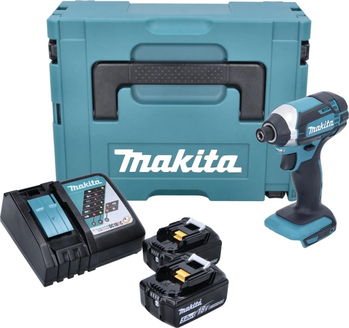 Makita DTD 152 RTJ Slagschroevendraaier 18V - 2x 5,0Ah + Snelle lader