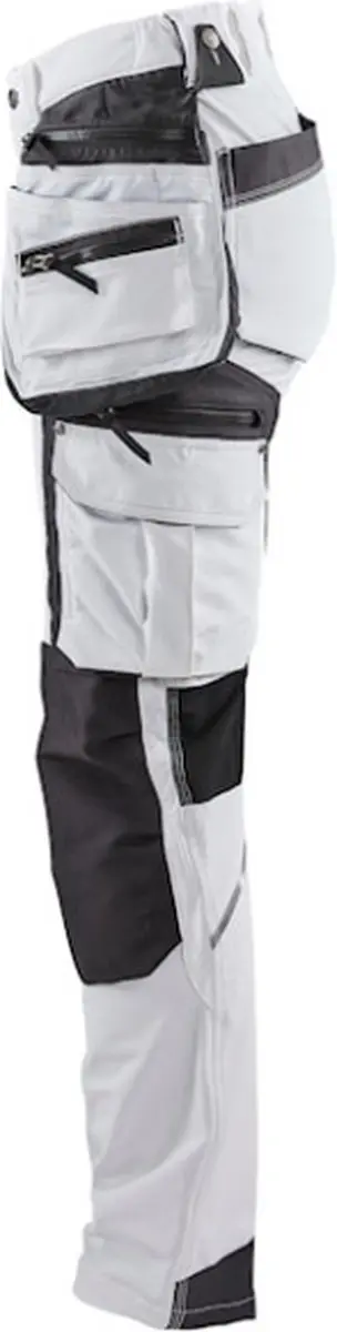 Blåkläder 7179-1645 Schildersbroek Dames - Wit/Donkergrijs