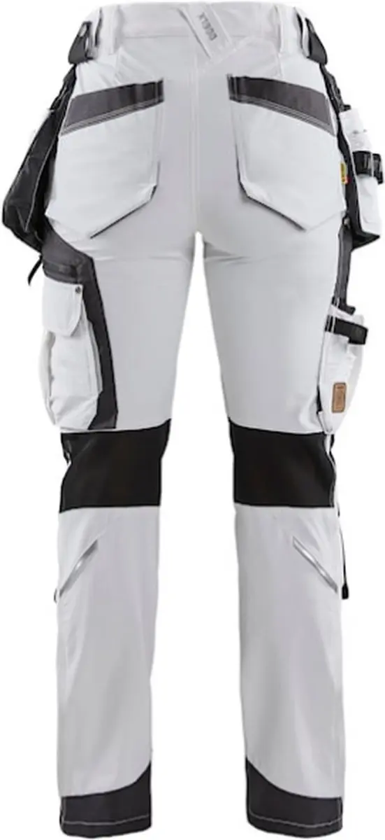 Blåkläder 7179-1645 Schildersbroek Dames - Wit/Donkergrijs