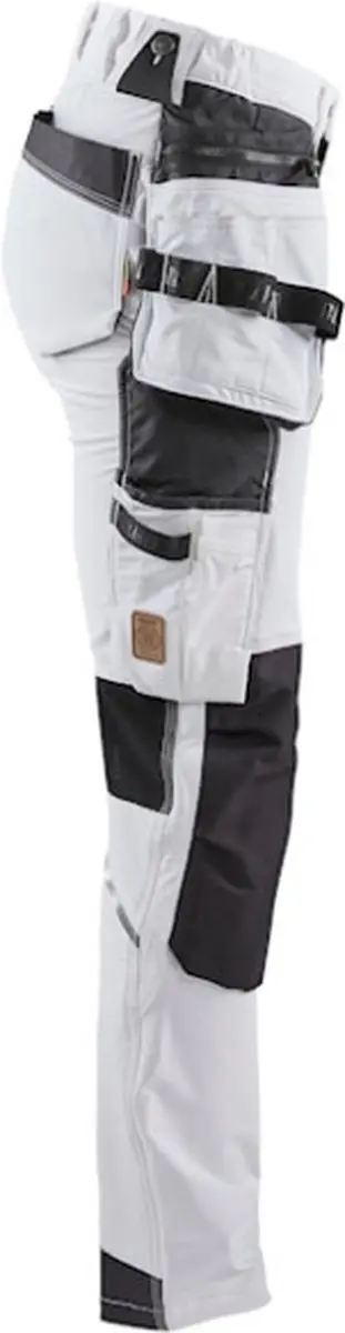 Blåkläder 7179-1645 Schildersbroek Dames - Wit/Donkergrijs