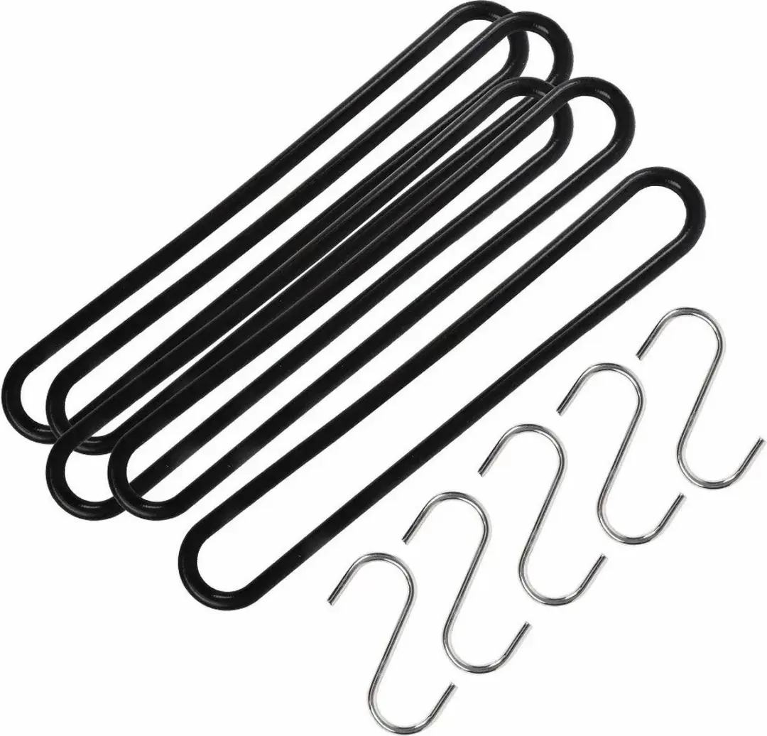 TalenTools Afdekzeil 6x10m - Grijs met 30 Stuks Spanrubbers & S-haken