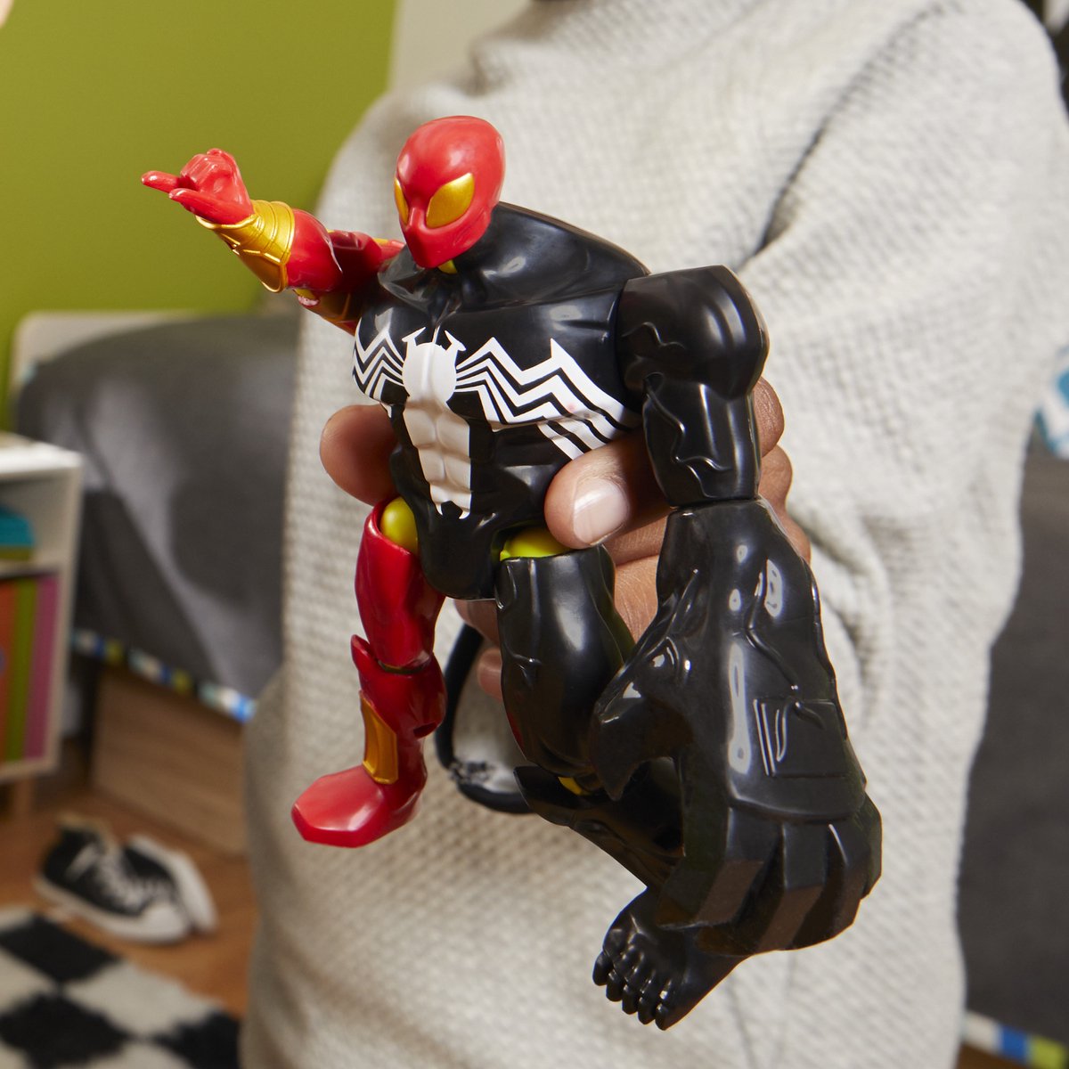 Hasbro Spiderman Venom figuur deluxe Mixmashers speelgoed.
