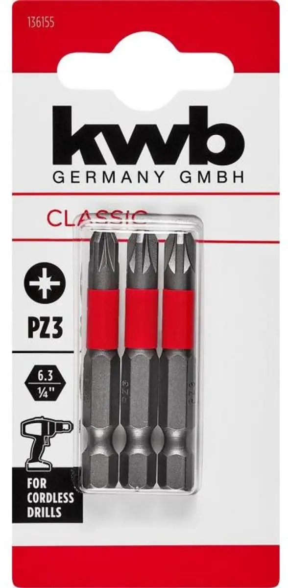 KWB Bitjes PZ3 50mm