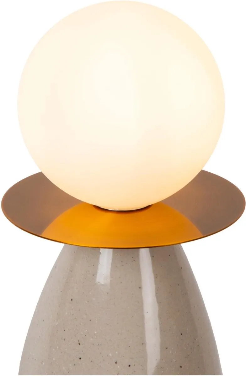 Lucide Figaro Tafellamp - Grijs - Ø12cm