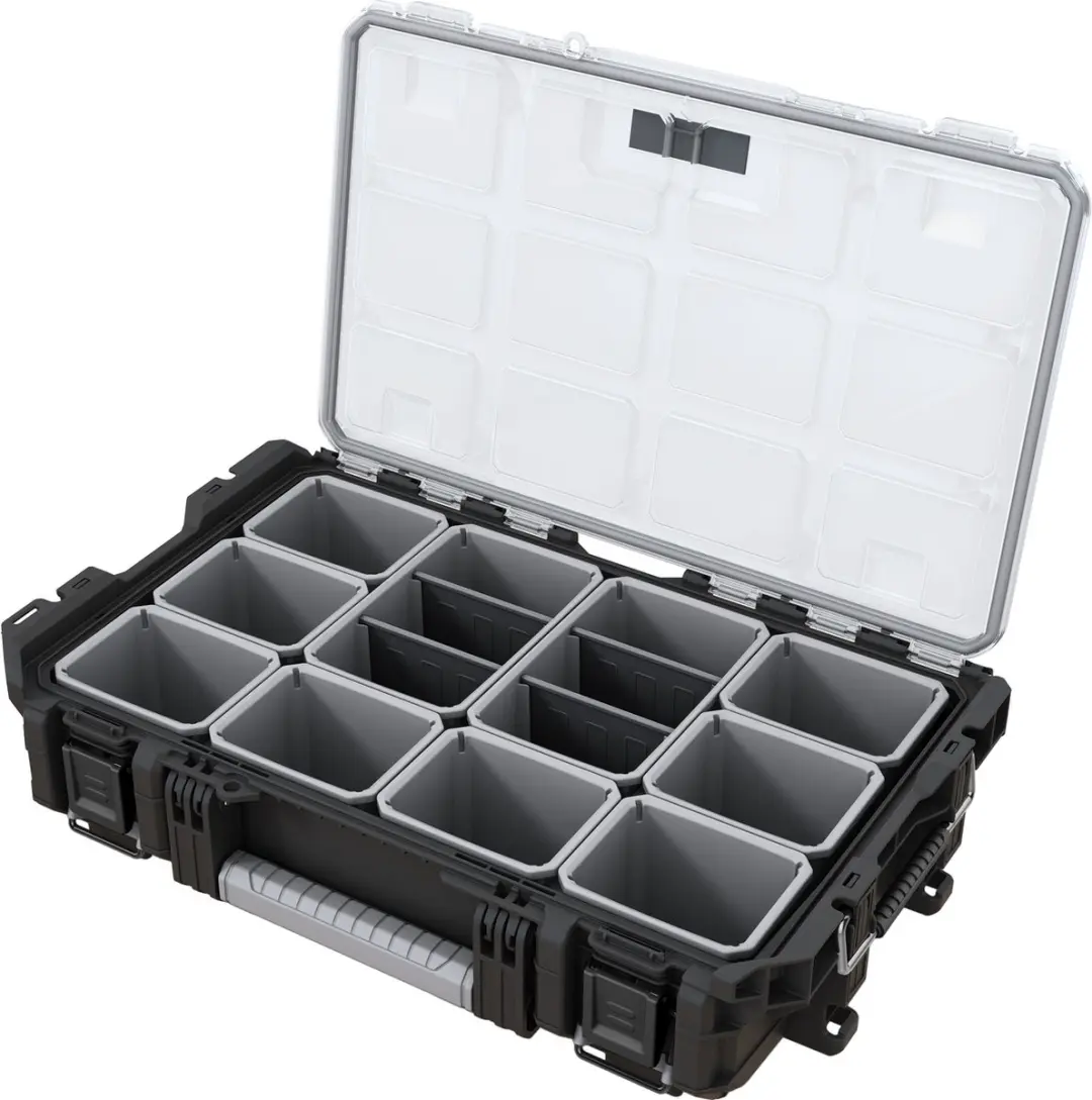 Keter Pro Gear XL Gereedschapswagen 3 Lades - 65x47,8x78,9-105,5cm Zwart