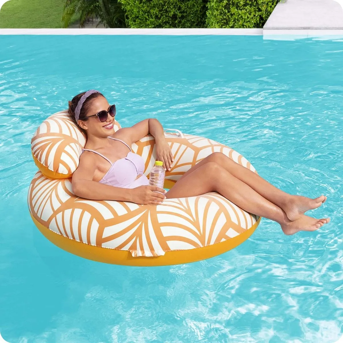 Bestway Comfort Plush Deluxe Zwemband 118cm - Oranje/Wit