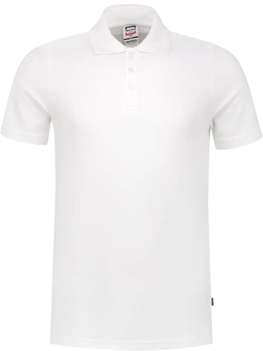 Tricorp 201020 Poloshirt Fitted - Wit - L
