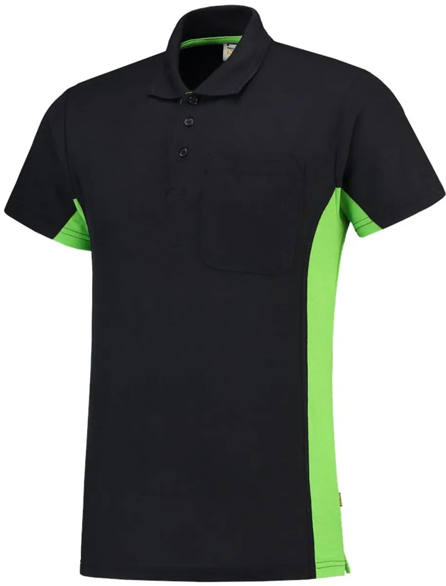 Tricorp Poloshirt Bi-Color 202002 - 7XL - Marineblauw/Limoen