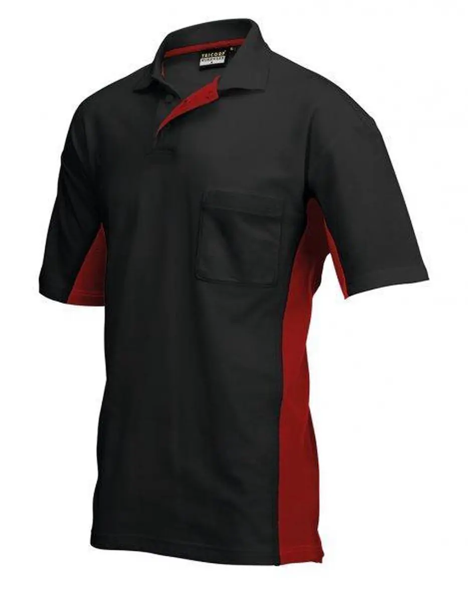 Tricorp Poloshirt Bi-Color 202002 - 7XL - Marineblauw/Limoen
