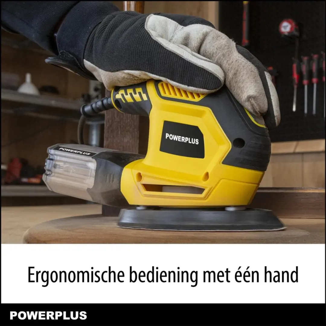 Powerplus POWX04810 Handpalmschuurmachine - 220W - 15 Schuurbladen