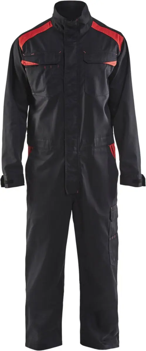 Blåkläder Overall Industrie 6054-1800 62 - Zwart/Rood