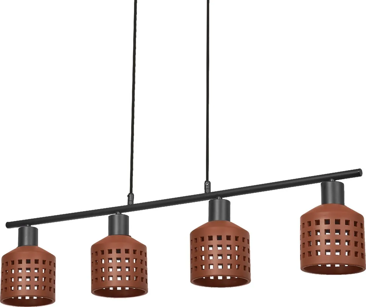 LEDVANCE Decor Clay Windows Hanglamp 4xE27 - Bruin