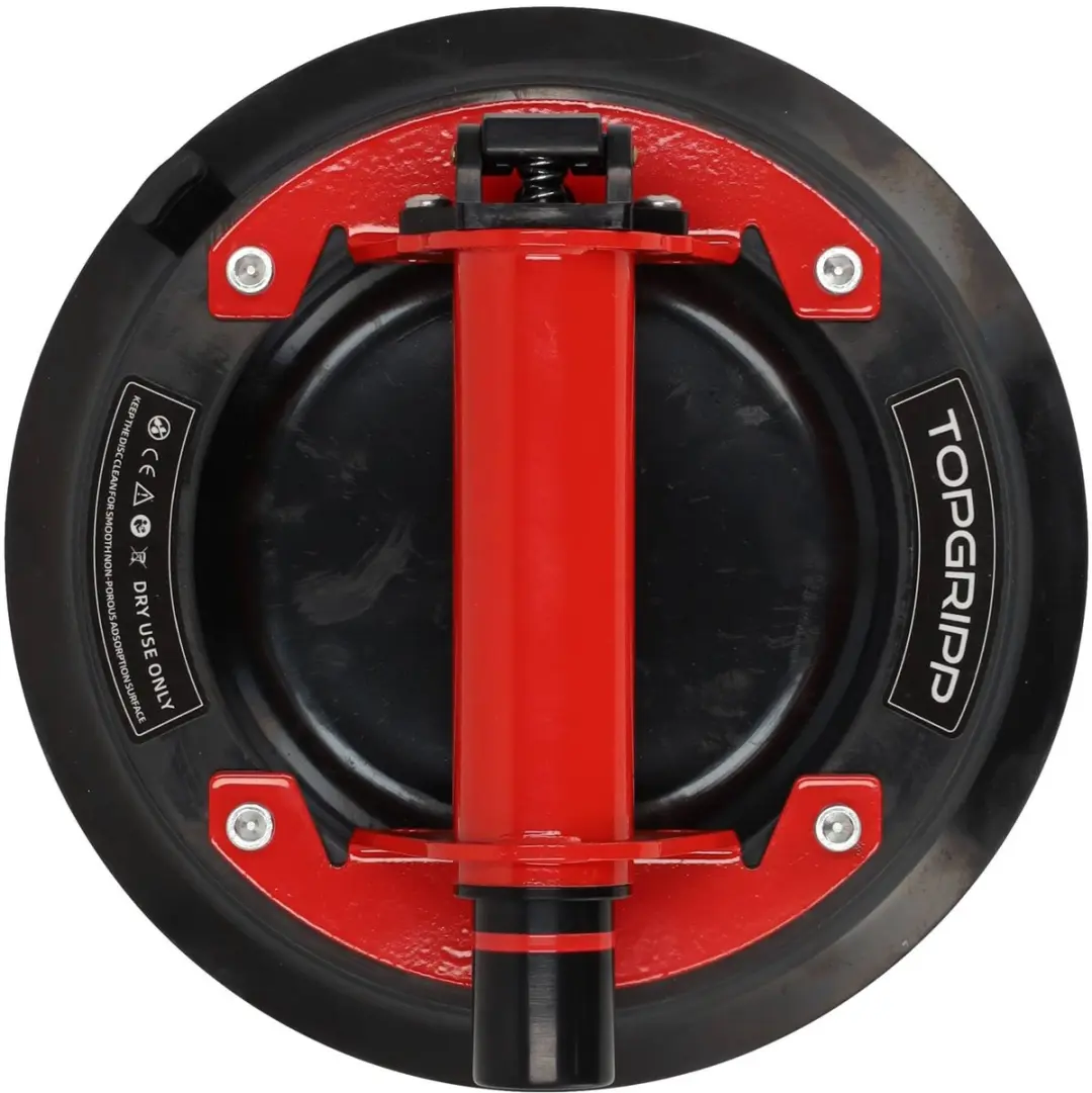 Grabo TOPGRIPP Glas- en Tegeldrager 200mm - 75kg - Zwart/Rood