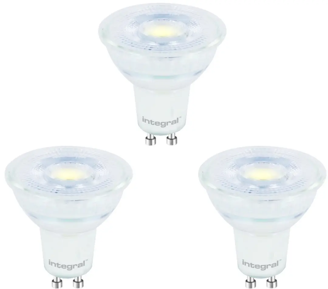 Integral GU10 LED Spot 3,6W Daglicht 6500K - 3 Stuks