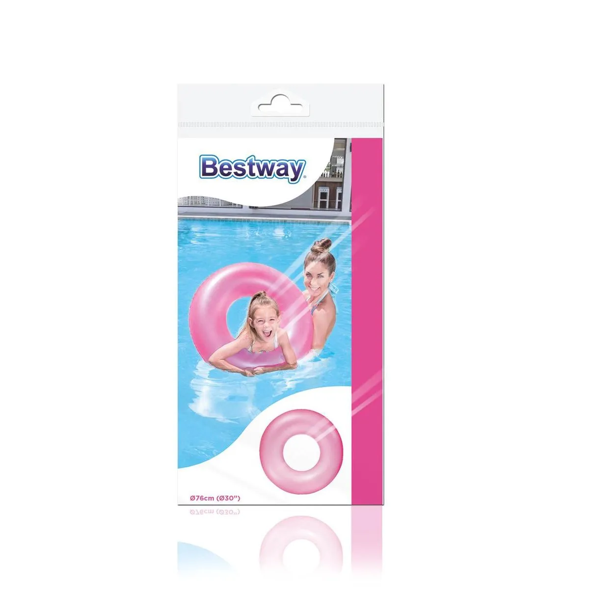 Bestway Zwemband Neon 76cm - Roze/blauw/groen - afbeelding 6 van 6